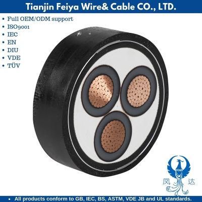 Nyy 3 Phase 4 Core High Medium Voltage XLPE PVC Insulated Armoured Flexible Electric Power Cable