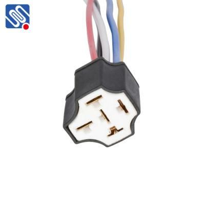 Customized 4 Wires, 5 Wires Meishuo Wire Harness Relay Socket