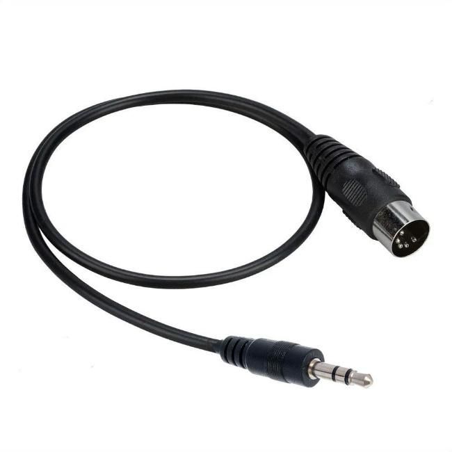 MIDI DIN 5pin Male Plug to 4X3.5mm 1/8 Jack Mono Audio Cable Adapter