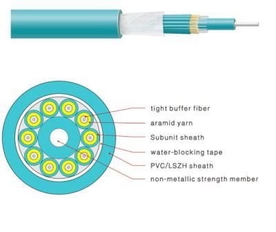 G675A 1 2 4 Core Indoor FTTH Drop Fiber Optical Cable