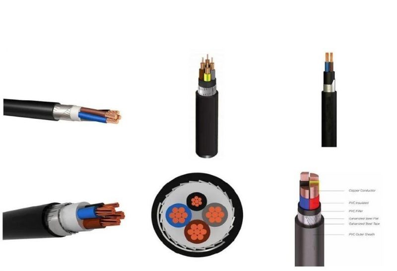 Nyy Low Voltage 0.6/1kv Copper/Aluminum Conductor PVC Insulated PVC Sheathed Swa /Sta Armoured PVC Power Cable
