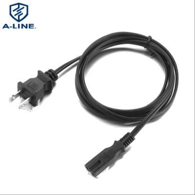 Hot Sale UL Approved 2 Pin Power Cord with C7 Connector