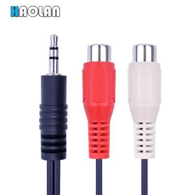 RCA Cable, AV Audio Cable, 3.5mm to 2 RCA Female RCA Stereo Cable,