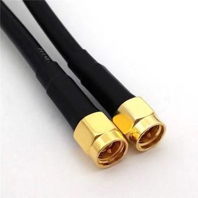 SMA Male to SMA Male Jumper Cable with Rg58, Rg174, LMR200, Rg223 Coaxial Cables