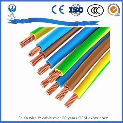 Flexible Bare Copper Conductor PVC Insualtion Electrical Cable Wire China Manufacturer