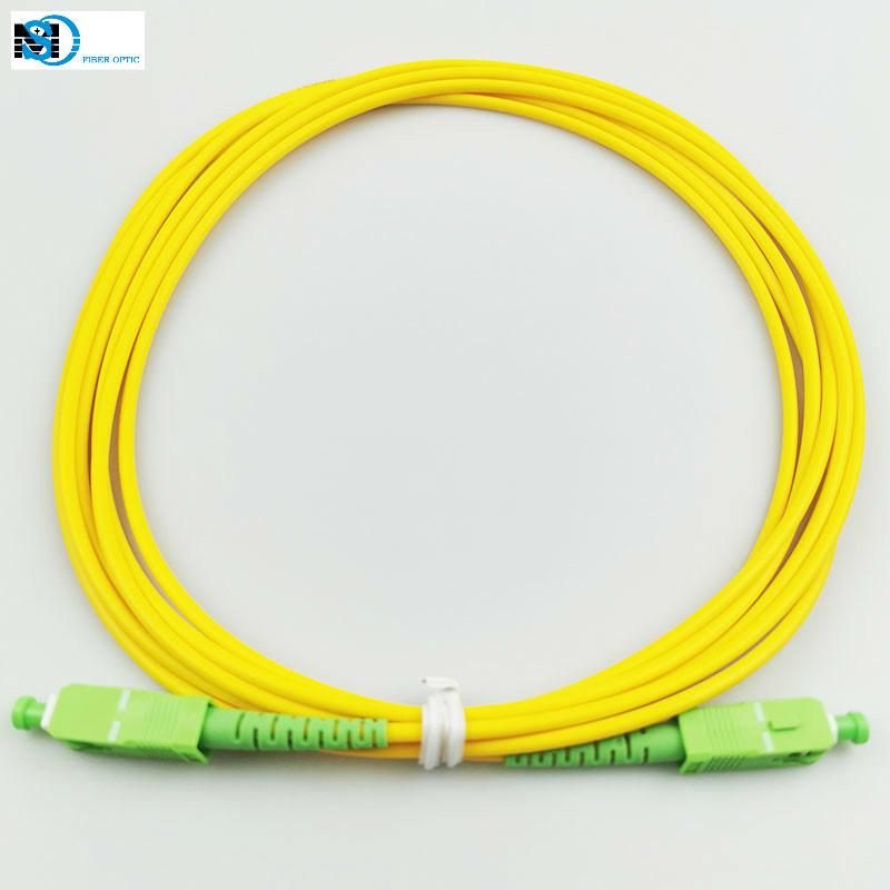 Ofnr Optical Fiber Sc/APC-Sc/APC Fiber Optic Cable for FTTH