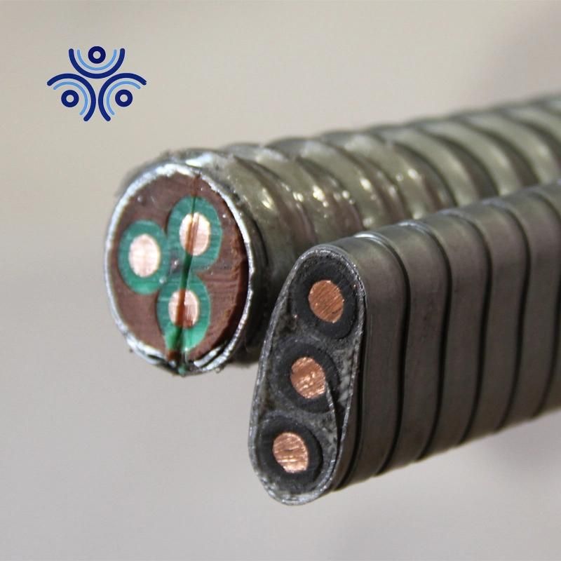 Electric Submersibles Esp Cable 2AWG 1AWG 5kv Power Cable