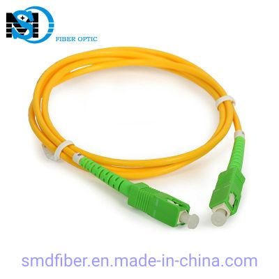 Ofnr Optical Fiber Sc/APC-Sc/APC Fiber Optic Cable for FTTH