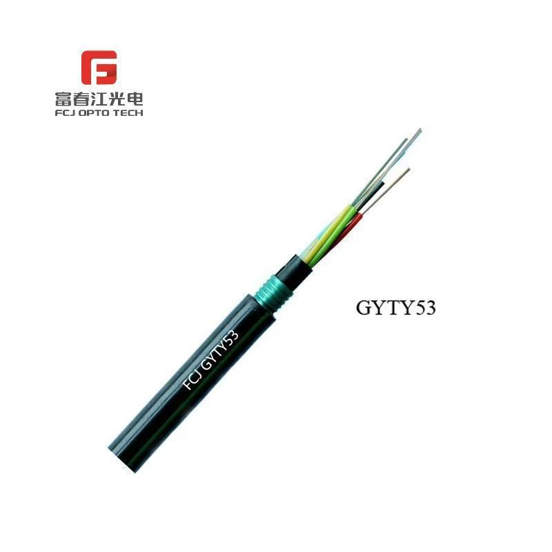 22 Years Manufacturing GYTY53 Armor Stranded Loose Tube Fiber Optic Cable