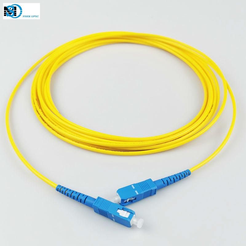 Single Mode Sc Optic Fiber Patch Cord 3m 5m 10m G652D Cable