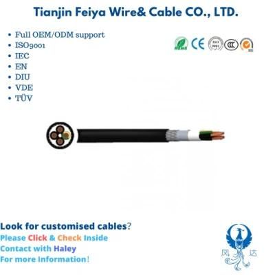 Sy PVC /PVC/Gswb/PVC VDE Standard Control Aluminium Control Electric Wire Coaxial Cable Waterproof Rubber Cable