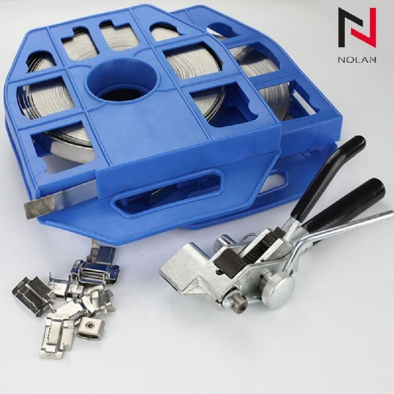 Manufacturers Wholesale 201 Stainless Steel Strapping Band Pole Hoop Fixed Binding Cable Ties
