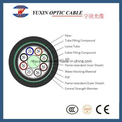 Doule Armors Double Jackets Flame-Retardant LSZH Direct Buired Outdoor Fiber Optic Cable (GYFTZA53)