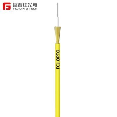 Single Fiber Simplex/Sx 2.0/2.8/3.0mm Armored Fiber Optic Indoor Cable GJFJV Sx Tight