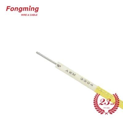 UL3304 10kv 200 Degree Celcius Silicone Rubber Fiberglass Braid Cable