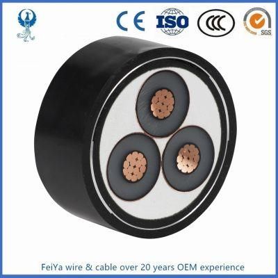 Chinese Cable Supplier Low Voltage Nyy 3X50 3X95 Copper PVC Underground Power Cable 600V