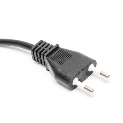 10A 250V Italy Imq Approval Chile Power Cord Cable with 2 Pin Plug