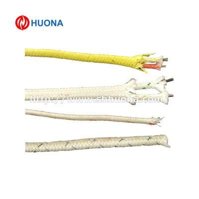 Type K Fiberglass Thermocouple Extension Cable 2*0.711mm with High Temperature 800degrees Insulation