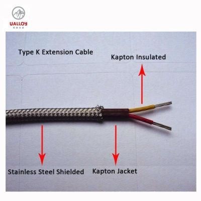 Kapton Insulated Type K Thermocouple Extension Cable