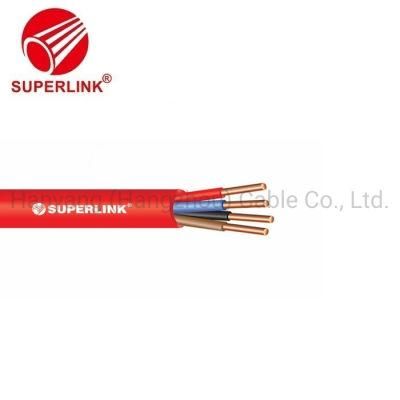 UL Fplr 4c 14AWG Solid Copper Conductor Unshielded Red PVC Twisted Pair Fire Alarm Cable