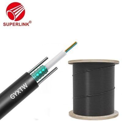 GYXTW Optical Cable 8 Core Single Mode Fiber Optic Outdoor Unitube Armored Cable