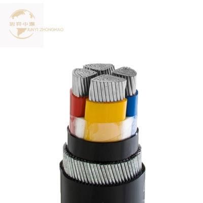 0.6/1kv 4 Cores 240mm XLPE Insulated PVC Sheath Steel Armored Low Voltage Aluminum Electric Power Cables