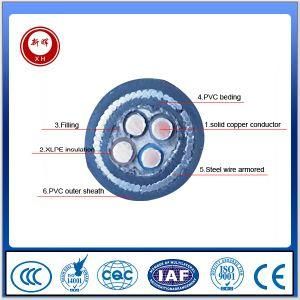 Four Cores Steel Wire Armored Electric Wire and Cable