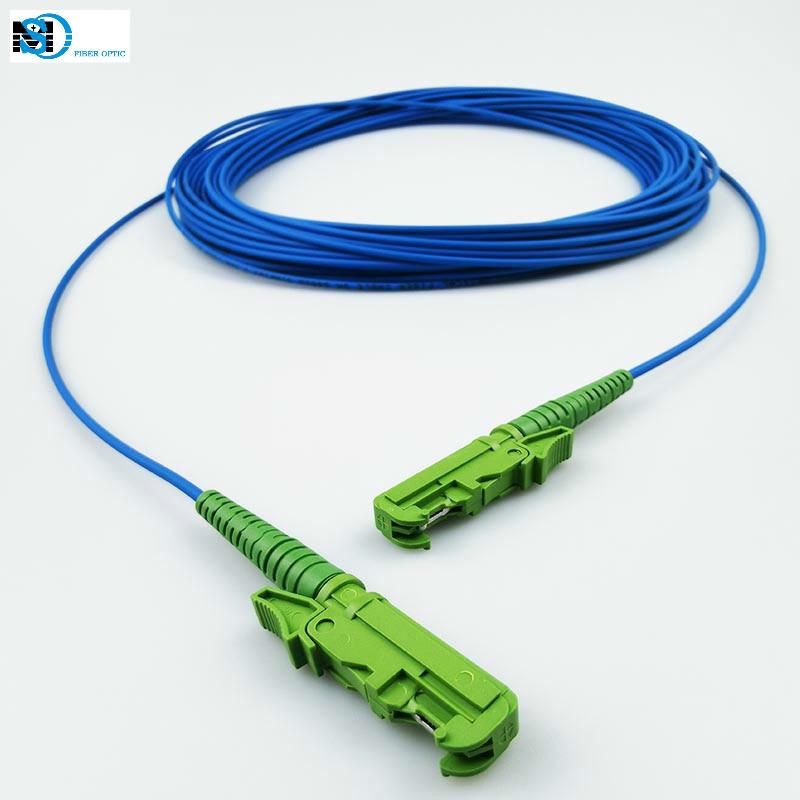 FTTH E2000/APC-E2000/APC Simplex Single Mode G657A or Customized Fiber Optic Patch Cord Fiber Jumper