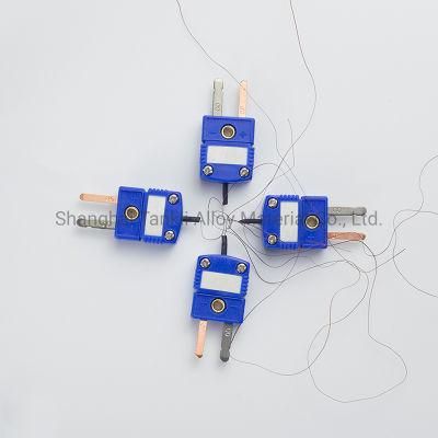 Superfine 2*0.08mm 40AWG T type thermocouple for medical