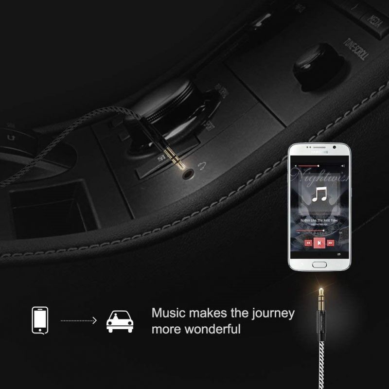 3.5 mm Stereo Audio Video Data AV Cable Male to Male for Car Headphone