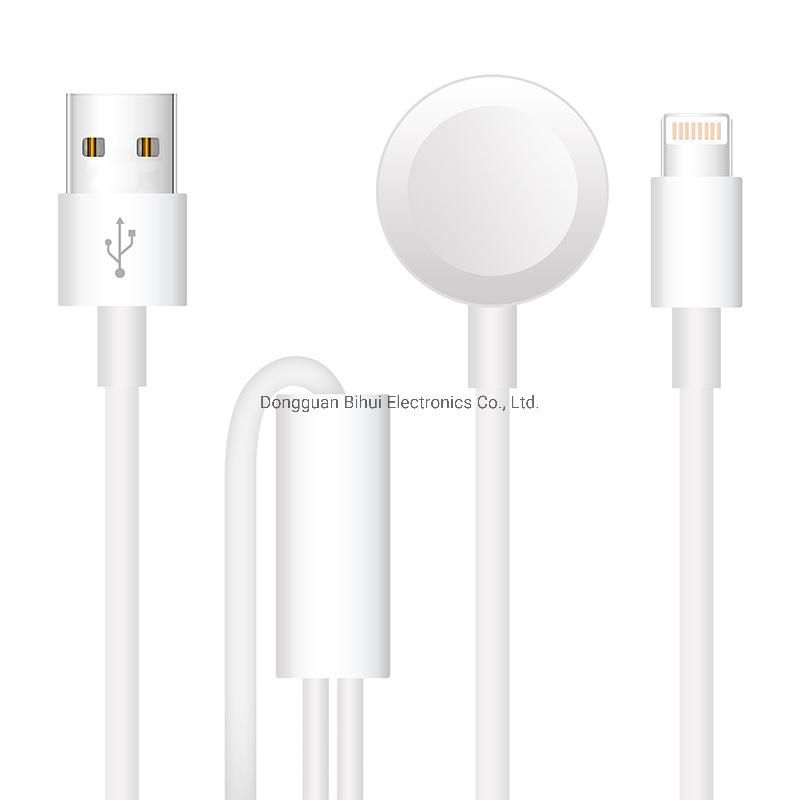 2in 1USB Charging Cable for Watch and Lightning