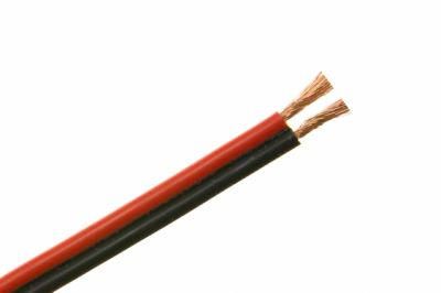 100m Black and Red 2 Core Speaker Cable 0.75mm PVC Sheath Material