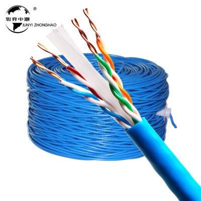 Outdoor 305m Coil 23 AWG 550MHz 0.4mm Unshielded Cat 6 Network Cable UTP FTP Cat 5e Cat 6 LAN Cable