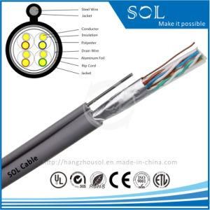 24AWG Network 4P FTP Cat5e Cable with Steel Wire