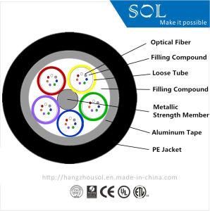 Outdoor Single Mode GYTA Aluminum Armor Optic Fiber Cable