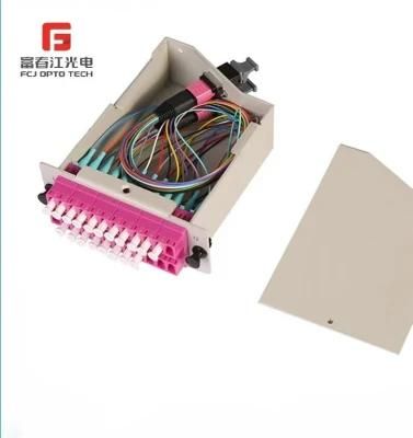 MPO/MTP Fiber Cassette with Adapter for Fiber Optic Patch Panel