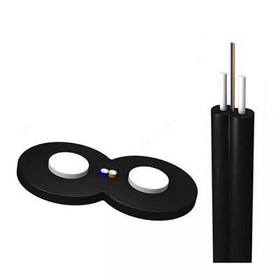 Indoor 2 Core FTTH Singlemode Fiber Optic Drop Cable