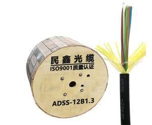 ADSS Cable Manufacturer Single Sheath 12 Core ADSS Power Cable Range 100m 24-48 Core Fiber Optic Cable Customized