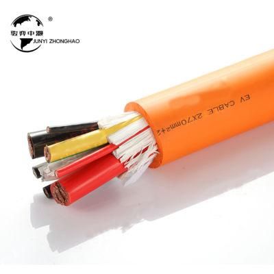 50mm2 Electric Car Cable Safety Orange 0.6/1.5kv Double Insulated High Quality Hv Cable for EV