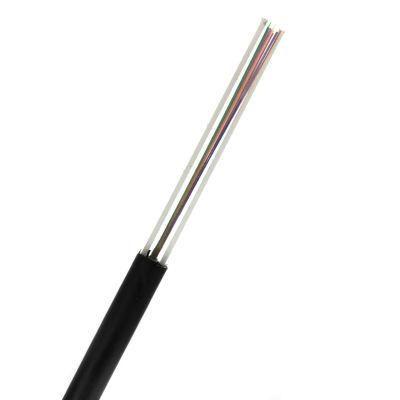 FTTH Single Core Indoor Outdoor Anti-UV Fiber Optic Optical Cable with Enhanced Steel