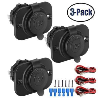 12V Lighter Socket Power Outlet Socket Receptacle Waterproof Plug