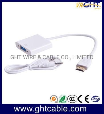Factory Supply High Quality HDMI (M) to VGA (F) Converter with Audio