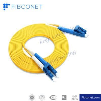 Bend Insensitive LC Upc to LC Upc Duplex Single Mode 2.0/3.0mm Fiber Optic Cable Patch Cord
