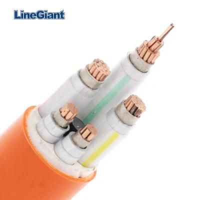 Copper Cable 4 Core Solid Copper Flame Retardant Electric Wire Cable (ZB-VV22) / PVC Insulated Electronic Wire