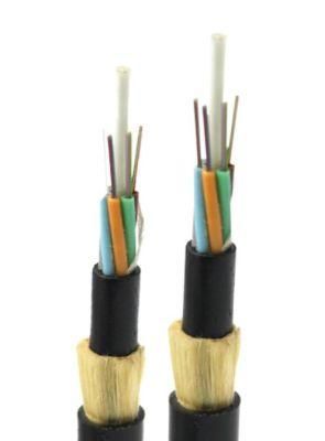 Fcj Group ADSS Fiber Optic Cable G652D Fiber 24 Core Optical Fiber Span 100m Communication Cable