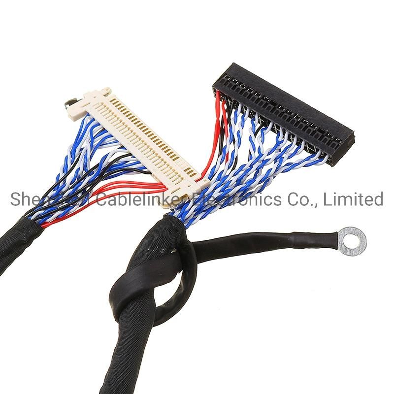 Fi-X 30pin LCD TV Lvds Screen Line for LCD Driver Board Right Power Cable