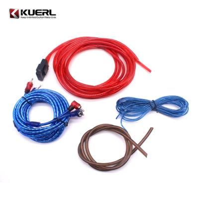Professional Wholesale High Quality 5m Car Audio Cable 10ga Car AMP Wiring Kit