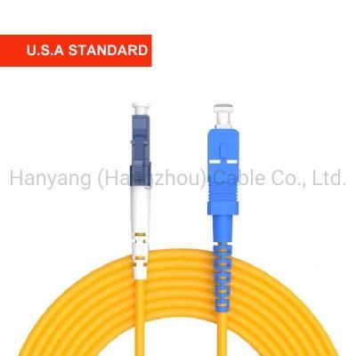 Optical Cable Patch Cord Communication Inventory Cable 3m Yellow Sc LC