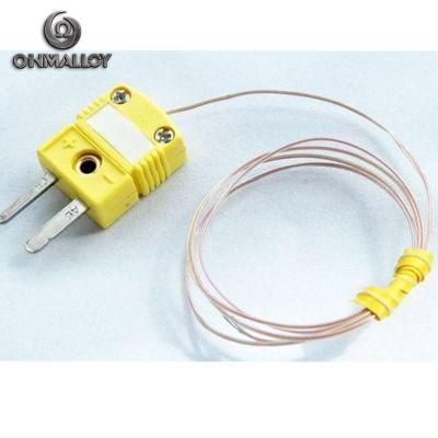 Wire Thermocouple with Connector Extension Cable Surface Temperature Measurement