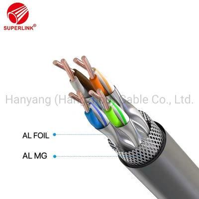 Single Shield FTP Cat5e CAT6 Cat6e CAT6A Waterproof LAN Cable Network Internet Computer Network Distribution Frame RJ45 Hht-Lxb